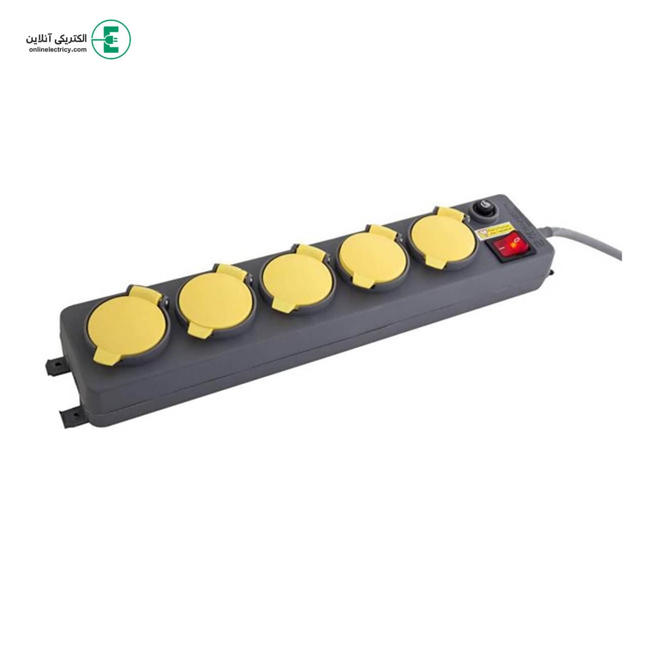 5 خانه فیوز دار دربدار با کابل 5 متری پارت الکتریک