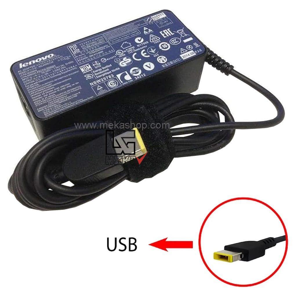 شارژر آداپتور لپ تاپ لنوو Lenovo 20V 2.25A USB — تصویر ۴