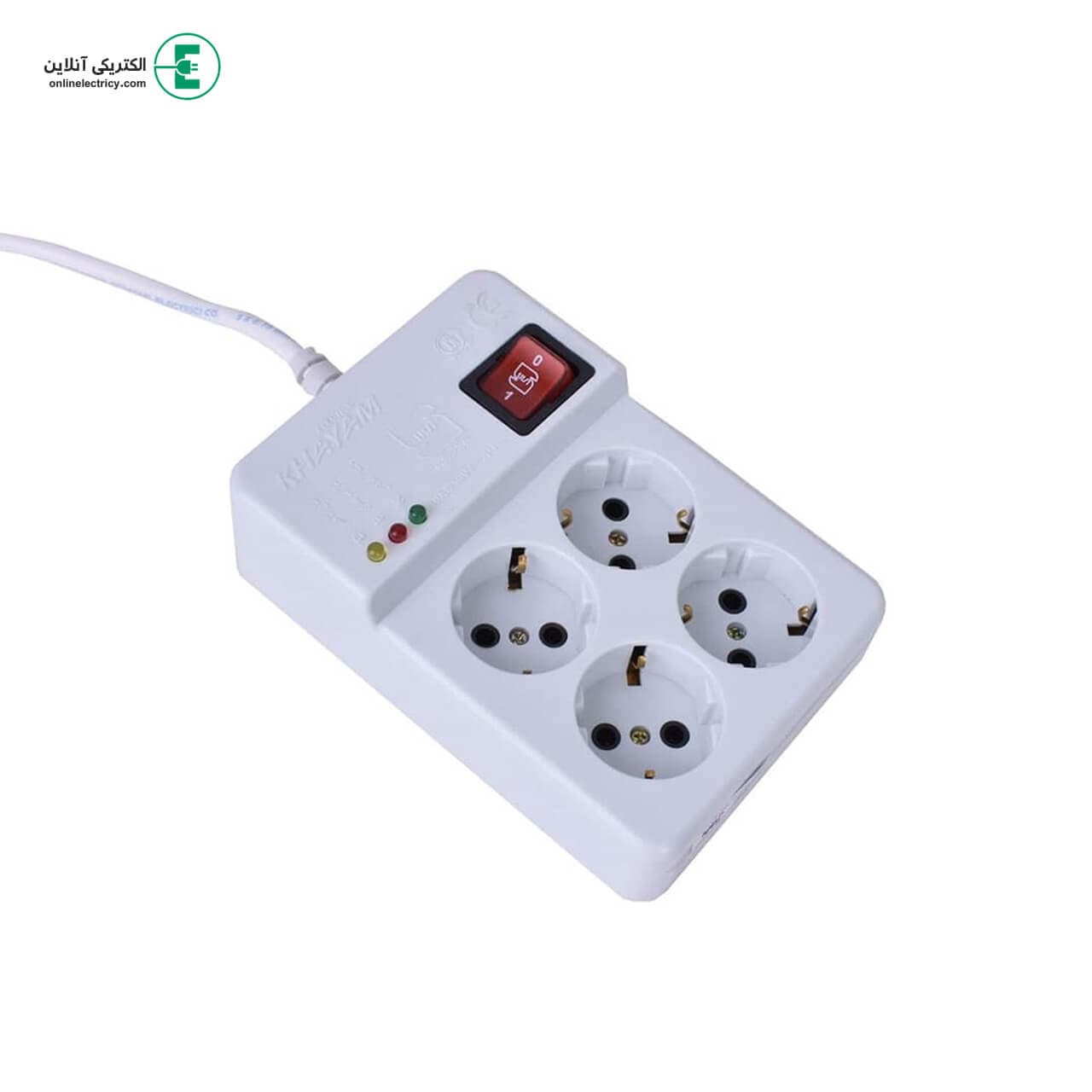 محافظ ارتدار 4 خانه سرامیکی کامپیوتر/یخچال 1/8 متری (خیام الکتریک)