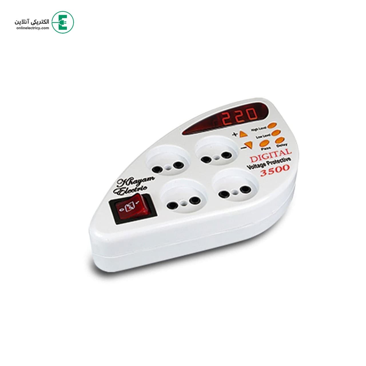 محافظ 4 خانه دیجیتال 1/8 متری (خیام الکتریک)