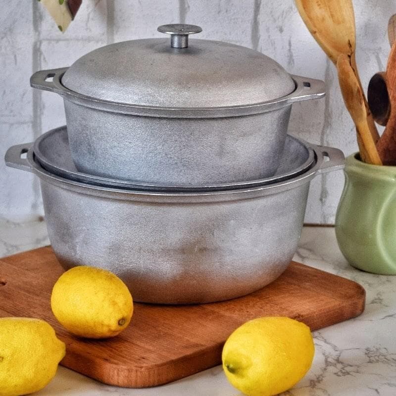 سرویس قابلمه و تابه نچسب روسی برای سفر و کوهنوردی | خرید آنلاین — تصویر ۸