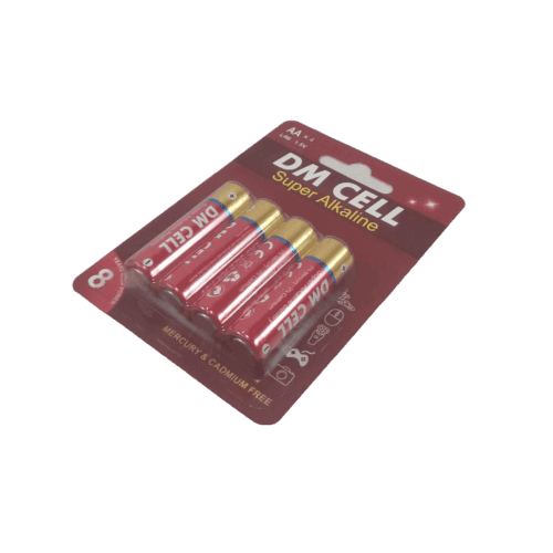 باتری سوپر آلکالاین قلمی DM CELL | کارت 4 تایی | 1.5V AA — تصویر ۲
