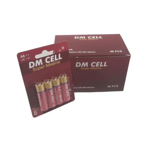 باتری قلمی سوپر آلکالاین DM CELL | بسته 40 تایی | 1.5V AA