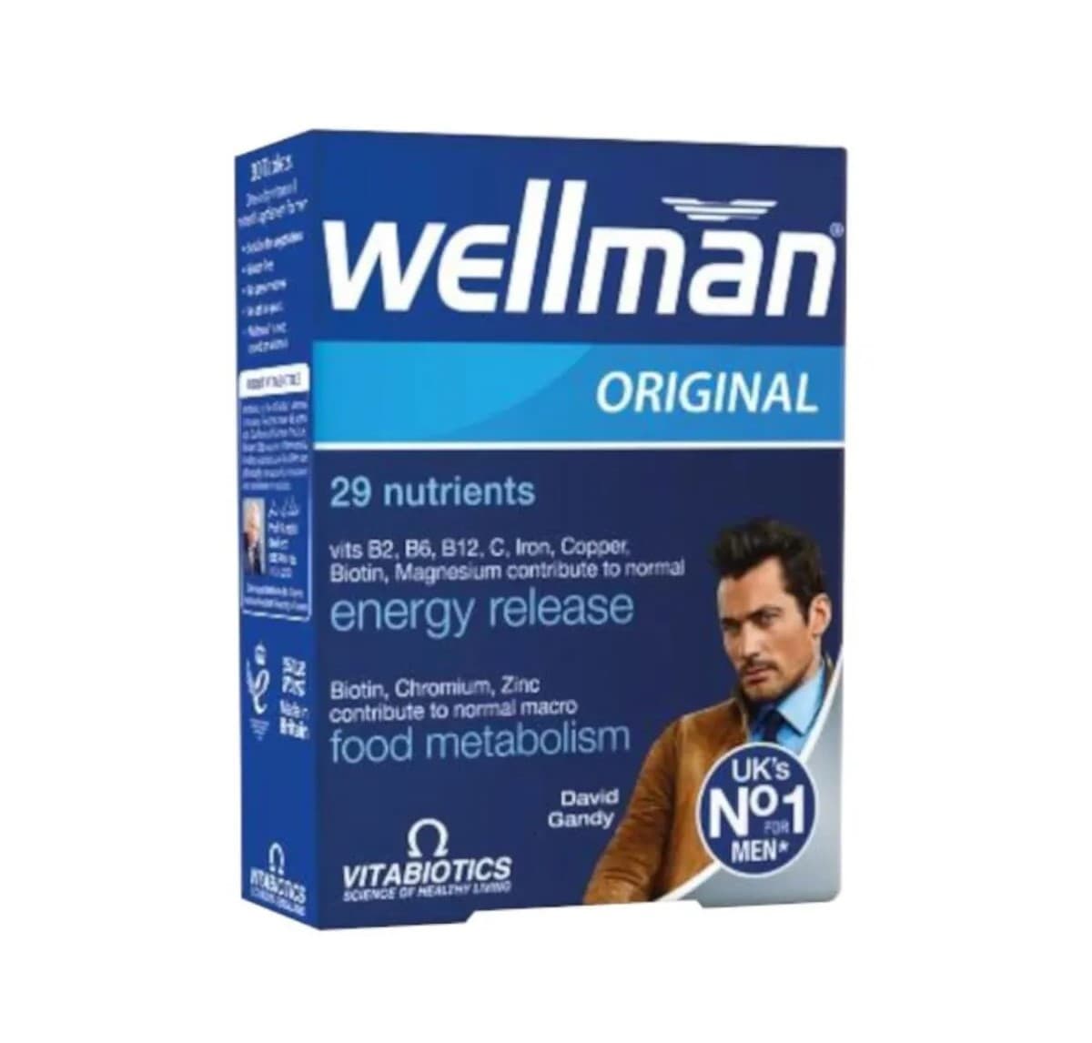 مولتی ویتامین ول من ویتابیوتیکس انگلستان Vitabiotics Wellman بسته 30 عددی — تصویر ۳