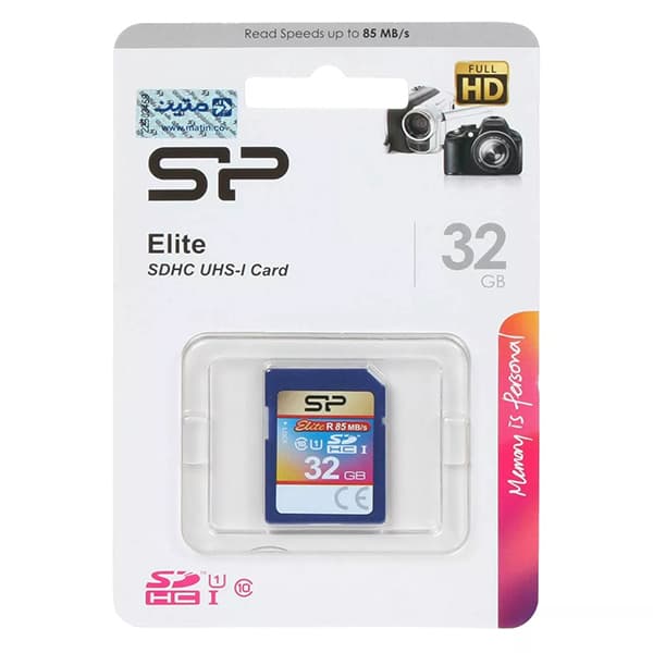 کارت حافظه 32 گیگابایت سیلیکون پاور Elite SDHC — تصویر ۲