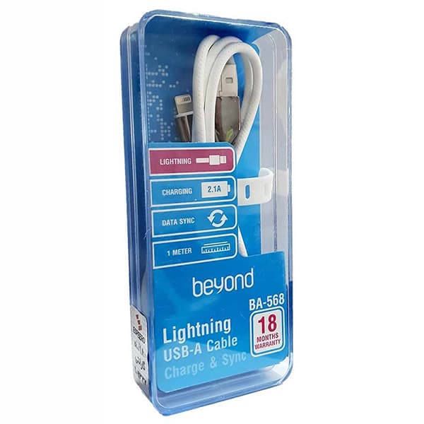 کابل شارژ 1 متری Lightning بیاند BA-568 — تصویر ۴
