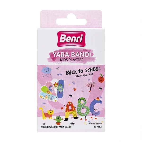 چسب زخم ضد آب کودک Back to School بنری ABC بسته 15 عددی