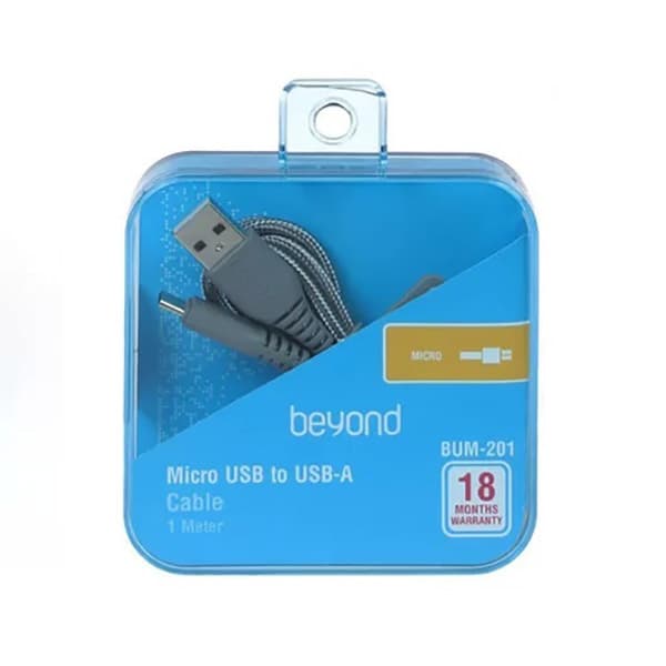 کابل شارژ 1 متری Micro USB بیاند BUM-201 — تصویر ۲