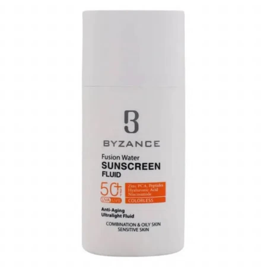 فلوئید ضدآفتاب بیرنگ فیوژن واتر SPF50 بیزانس 50ml