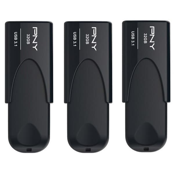 فلش مموری 32 گیگابایت پی ان وای FD32GATT431KKKX3-EF پک سه عددی