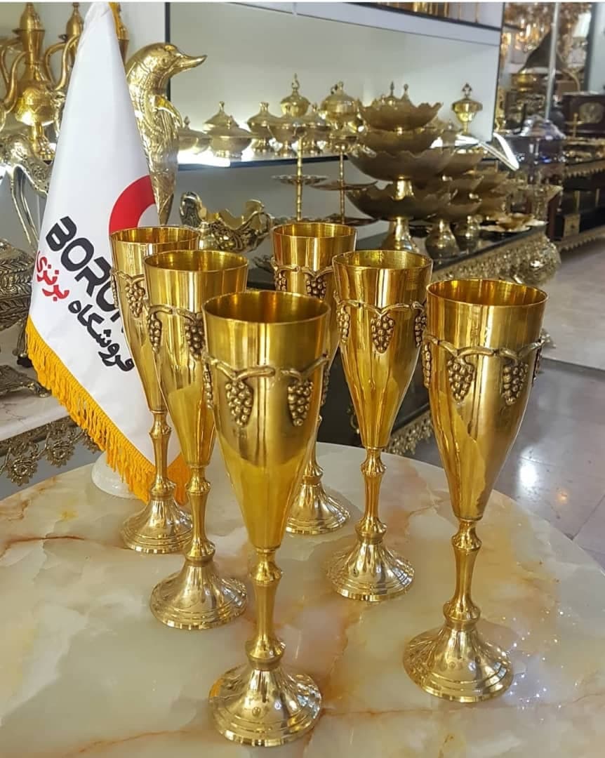 جام برنجي هندي انگور 24