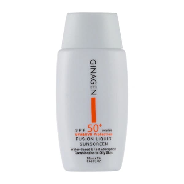 کرم ضدآفتاب ژیناژن بی رنگ SPF50 پوست چرب و مختلط 50ml — تصویر ۶