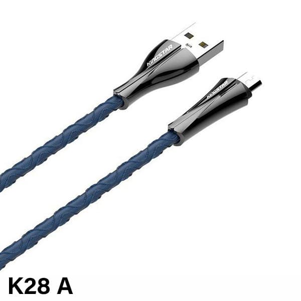 کابل شارژ 1 متری microUSB کینگ استار K28 A — تصویر ۲
