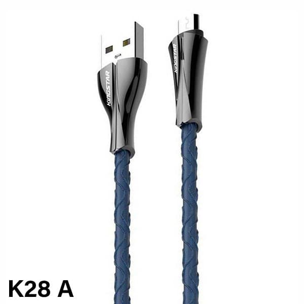 کابل شارژ 1 متری microUSB کینگ استار K28 A — تصویر ۳