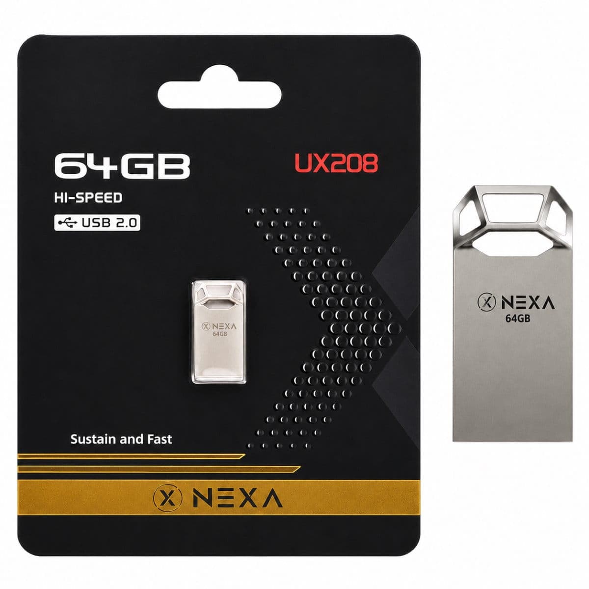 فلش NEXA UX208 USB 2.0 64G