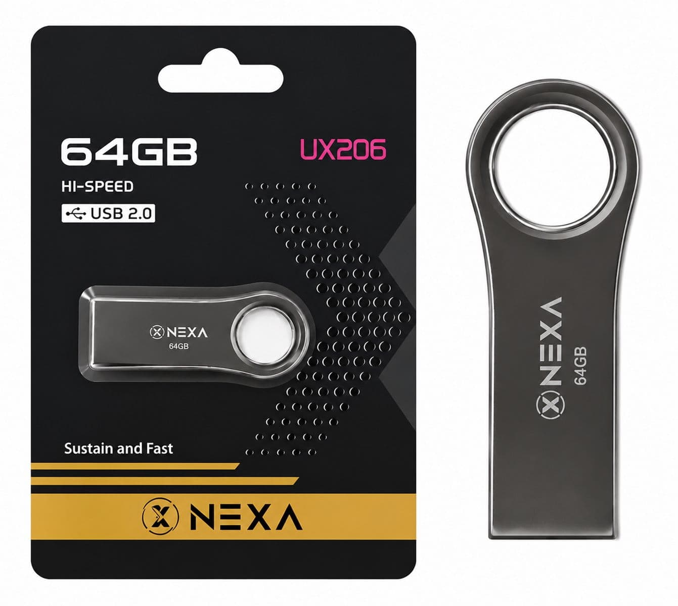 فلش NEXA UX206 USB 2.0 64G
