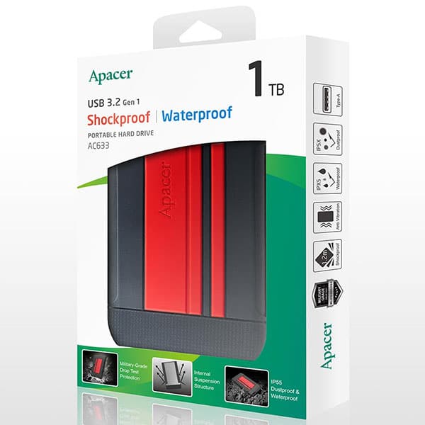 هارد اکسترنال 1 ترابایت اپیسر AC633 — تصویر ۴