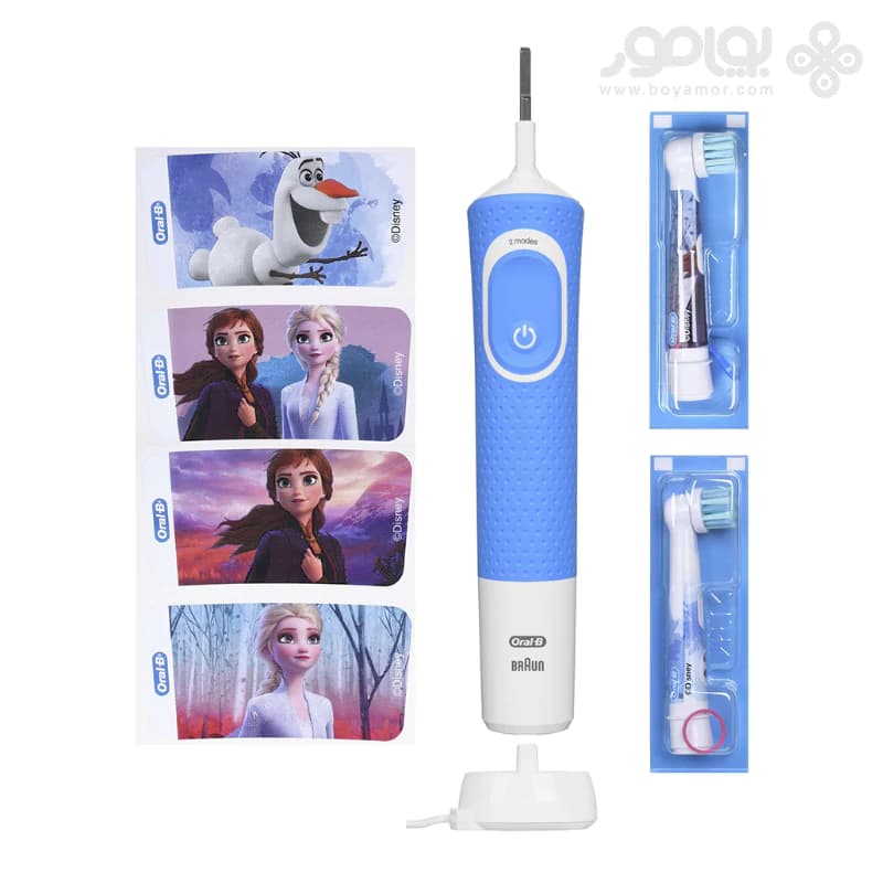 مسواک برقی اورال بی بچگانه مدل DISNEY FROZEN با دو یدک — تصویر ۳