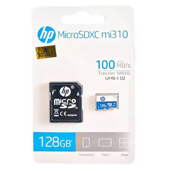 کارت حافظه 128 گیگابایت اچ پی mi310 با آداپتور — تصویر ۲