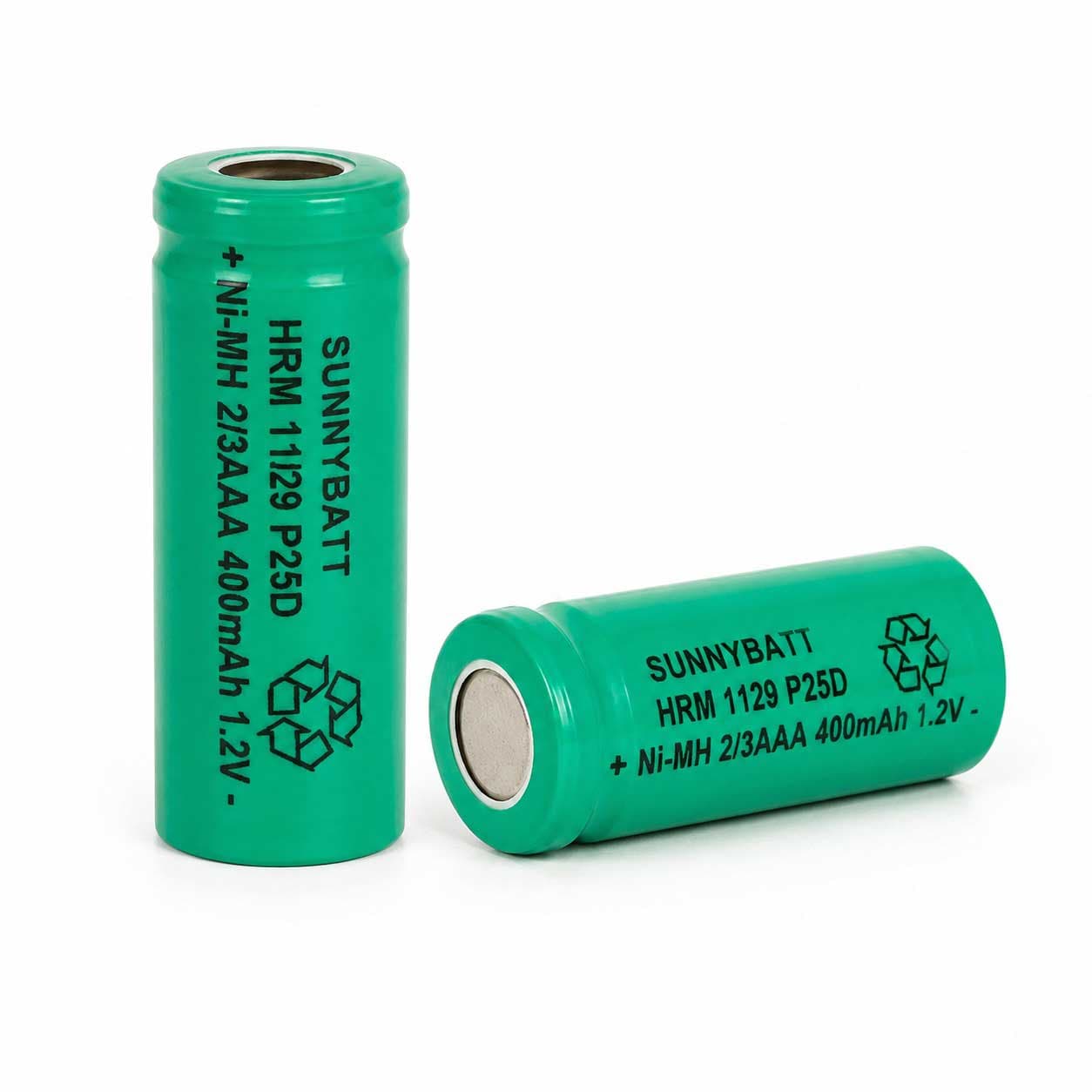 باتري 1.2V نيکل متال سایز 2/3AAA ظرفیت SUNNYBATT 400mAh