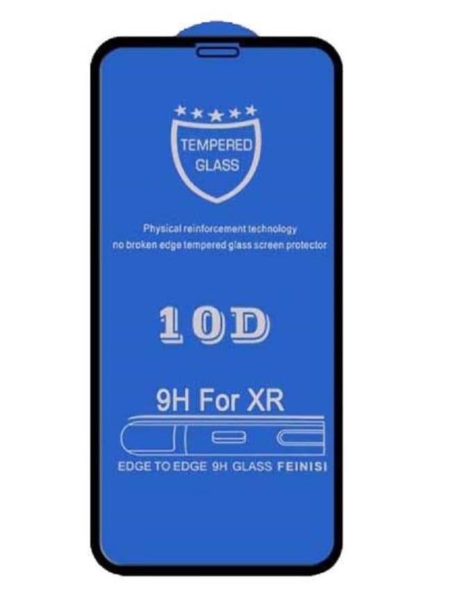 گلس 10d آیفون XR مشکی
