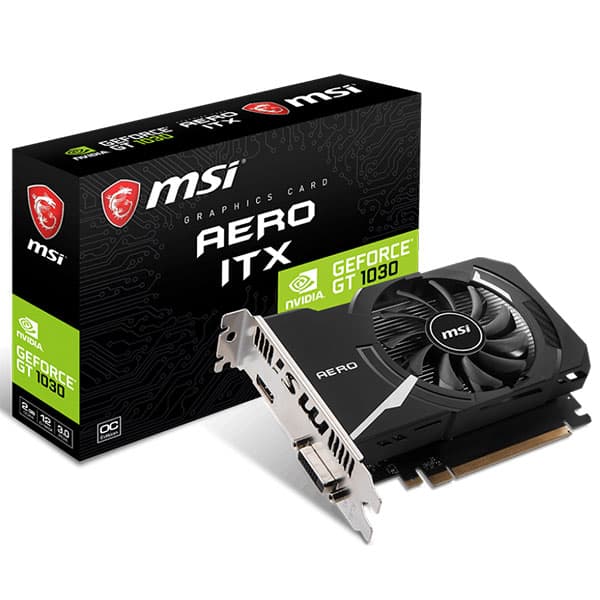 کارت گرافیک ام اس آی GT 1030 AERO ITX 2GD4 OC