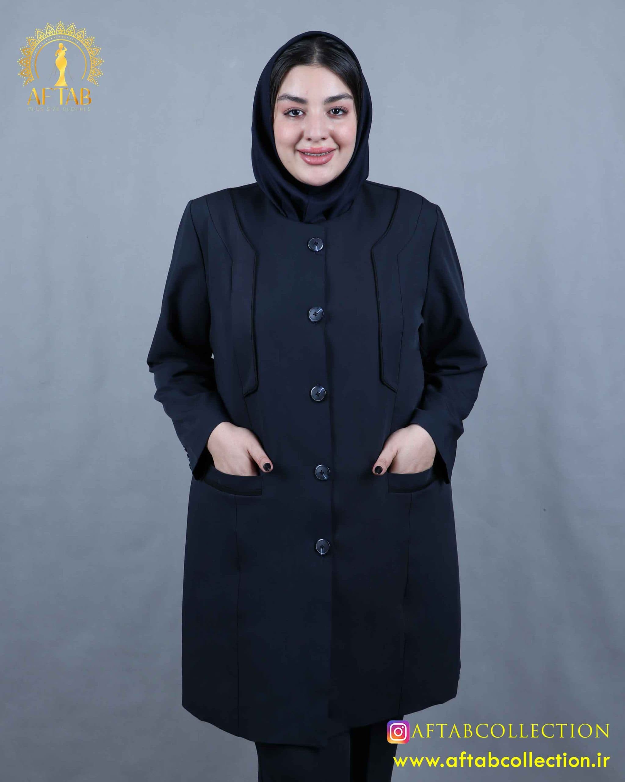 ست مانتو و شلوار اداری فیونا سایزبزرگ 6002 — تصویر ۵