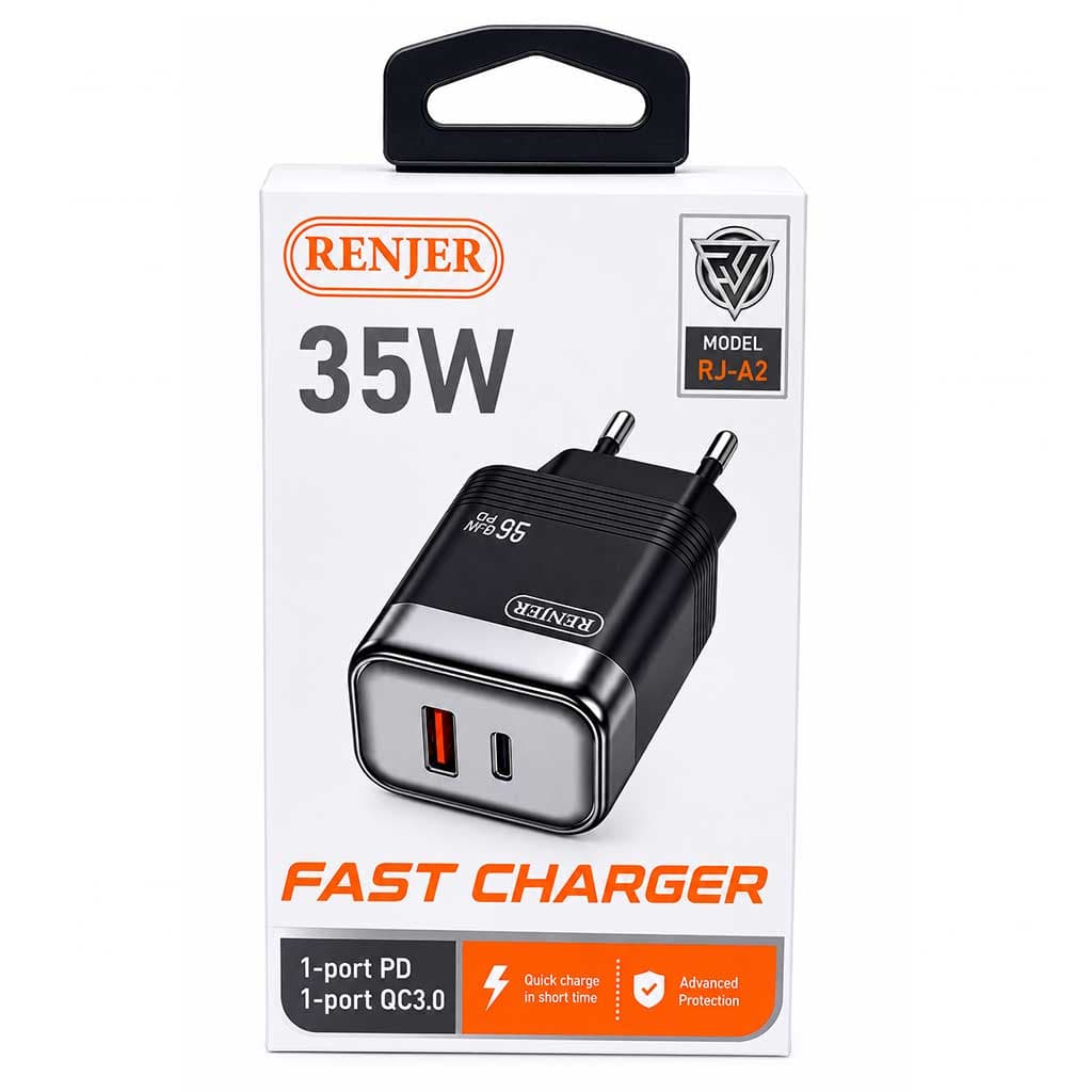 شارژر سوپرفست رنجر RENJER RJ-A2 35W GAN