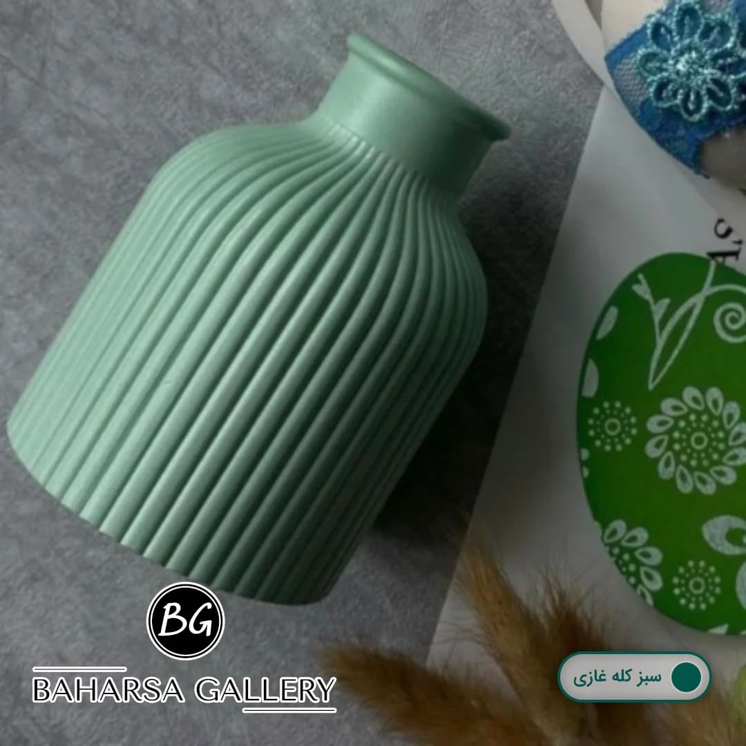 گلدان دکوری مراکشی طرح شیاردار کد BG2 — تصویر ۴