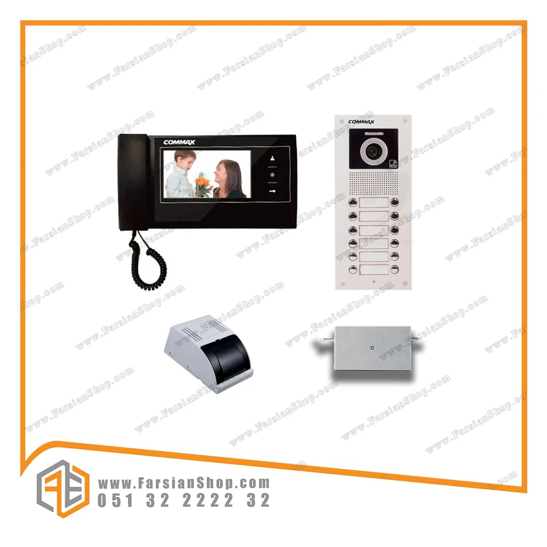 پکیج کامل آیفون تصویری کوماکس مدل cdv70km با پنل DRCnuC rfid — تصویر ۲