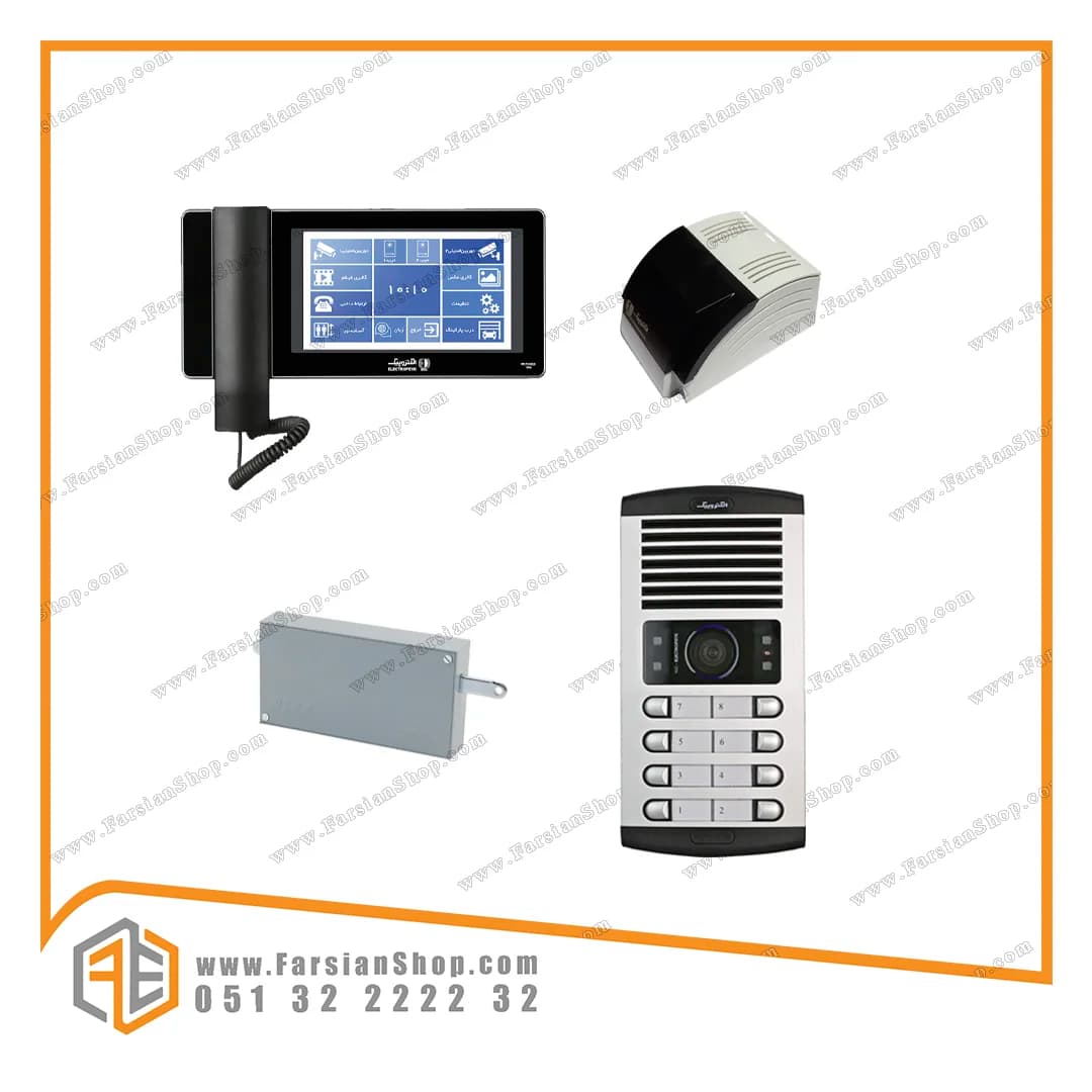پکیج کامل آیفون تصویری الکتروپیک مدل ۹۹۶ با پنل ۱۰۸۶
