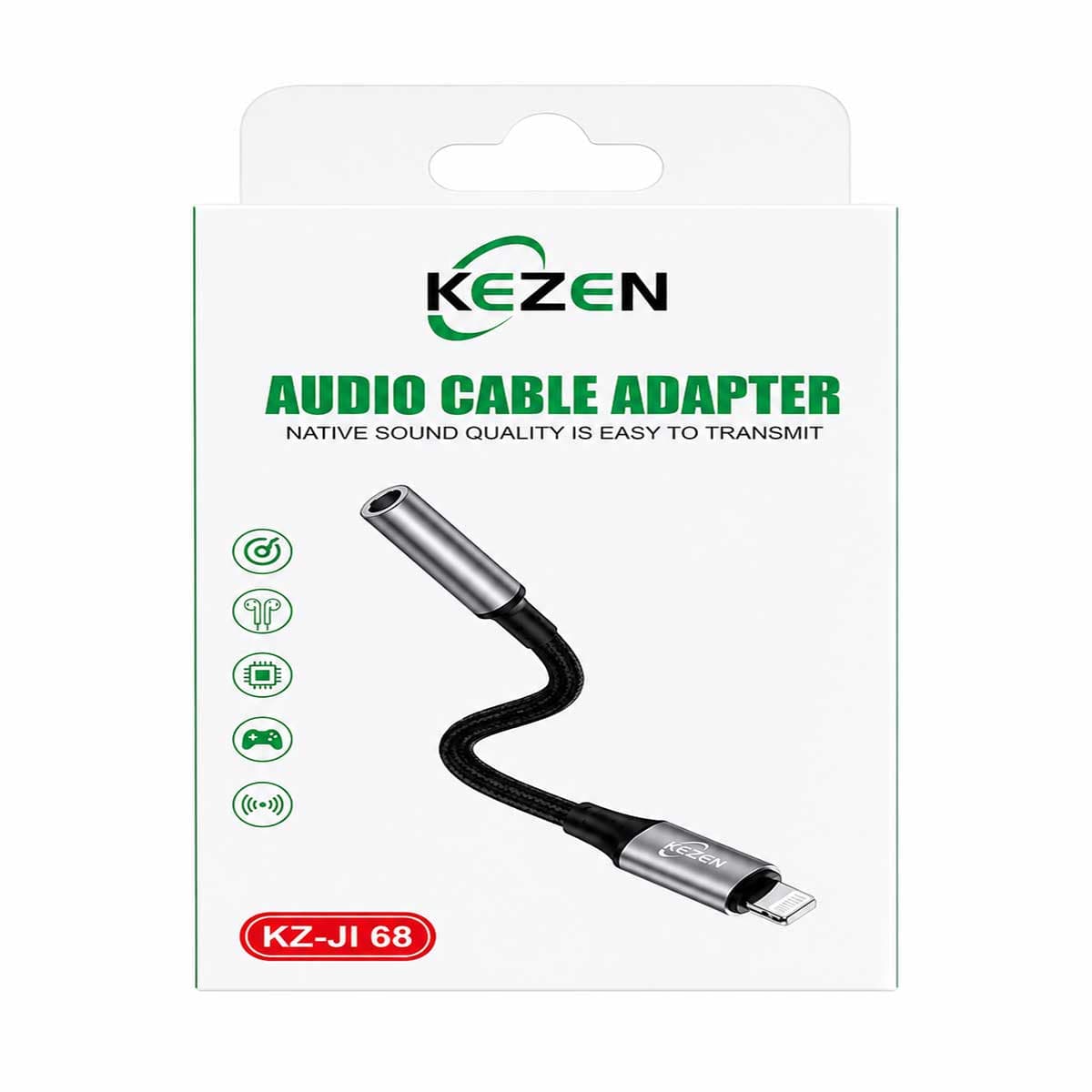 تبدل لایتنینگ به جک 3.5 میلیمتری KEZEN KZ-JI68
