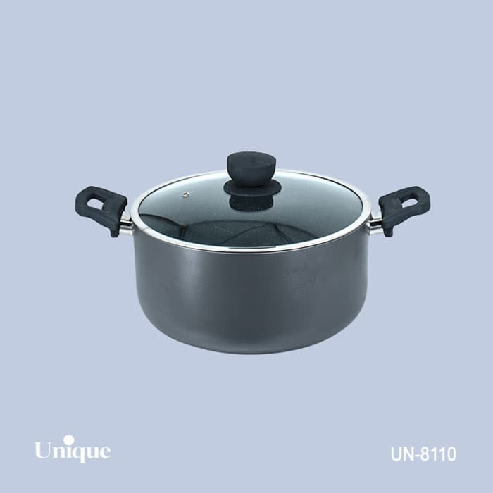 قابلمه 28 کف گرانیت طوسی تیره یونیک کد UN-8110