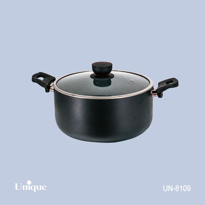 قابلمه 28 کف گرانیت مشکی یونیک کد UN-8109