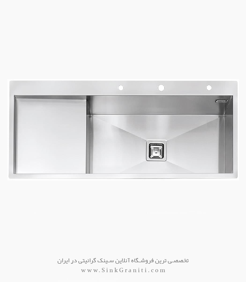 سینک ایلیا استیل مدل 6032 توکار لیوان شور R0