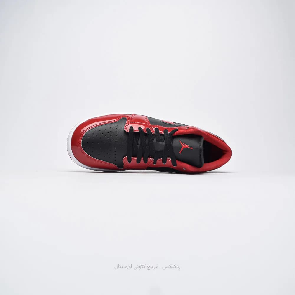 کتونی Nike مدل Air Jordan 1 Low SE Patent Varsity Red Black – HV4089-006 — تصویر ۴
