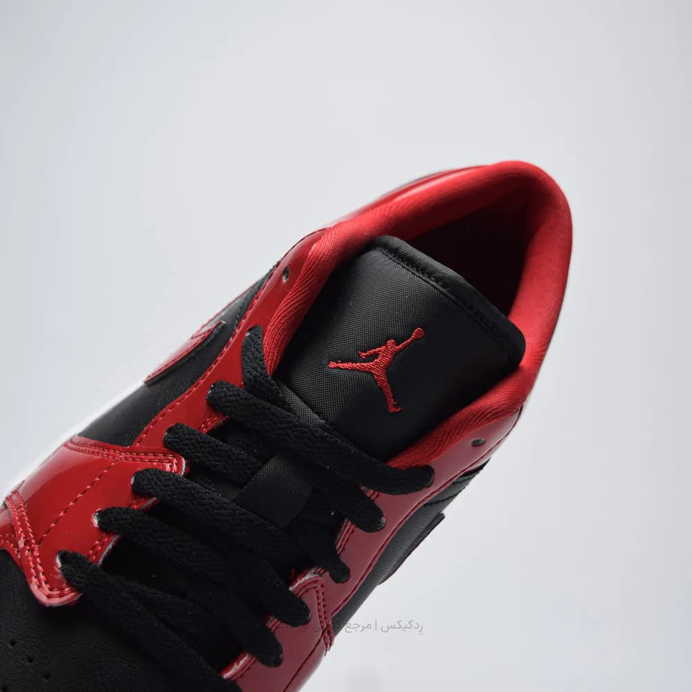 کتونی Nike مدل Air Jordan 1 Low SE Patent Varsity Red Black – HV4089-006 — تصویر ۸