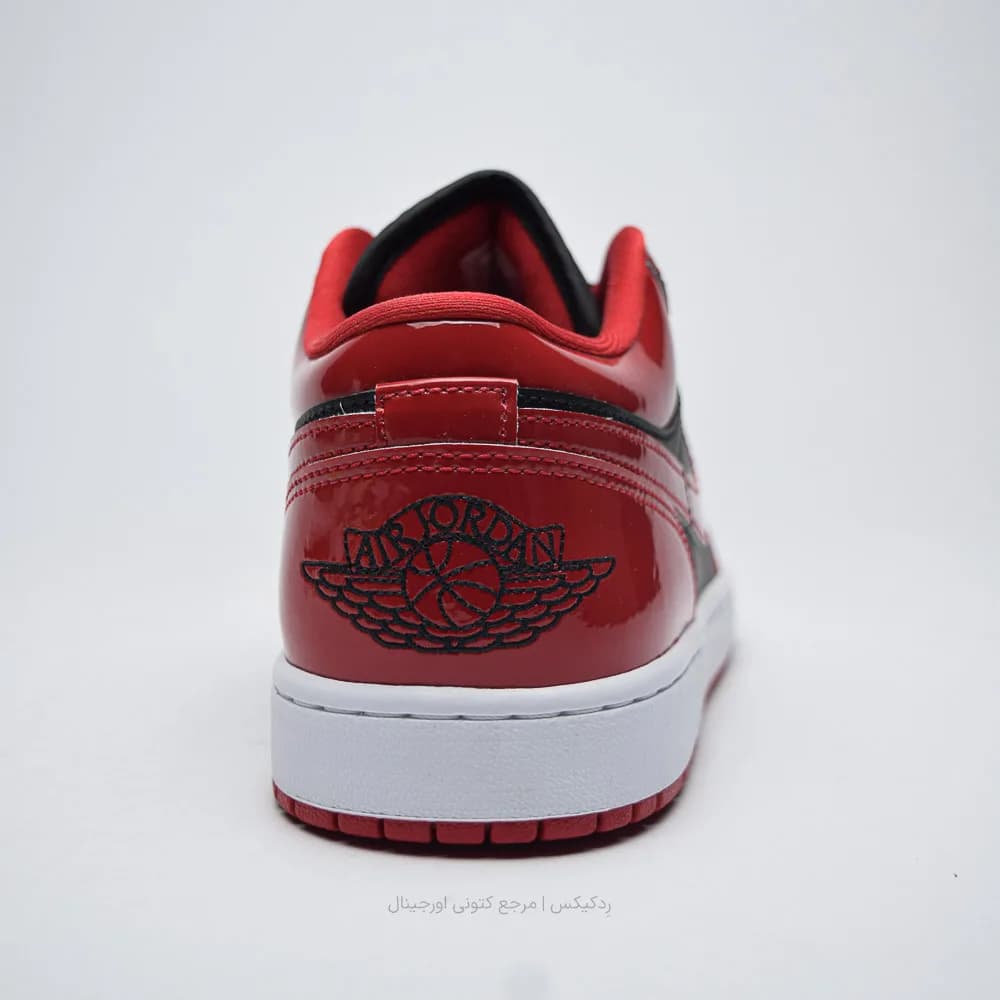 کتونی Nike مدل Air Jordan 1 Low SE Patent Varsity Red Black – HV4089-006 — تصویر ۵