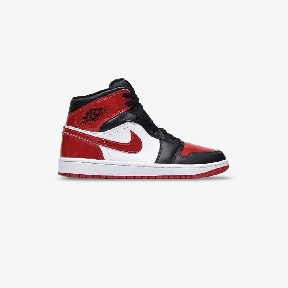 کتونی Nike مدل Air Jordan 1 Mid SE Patent Bred Toe – HV4091-006