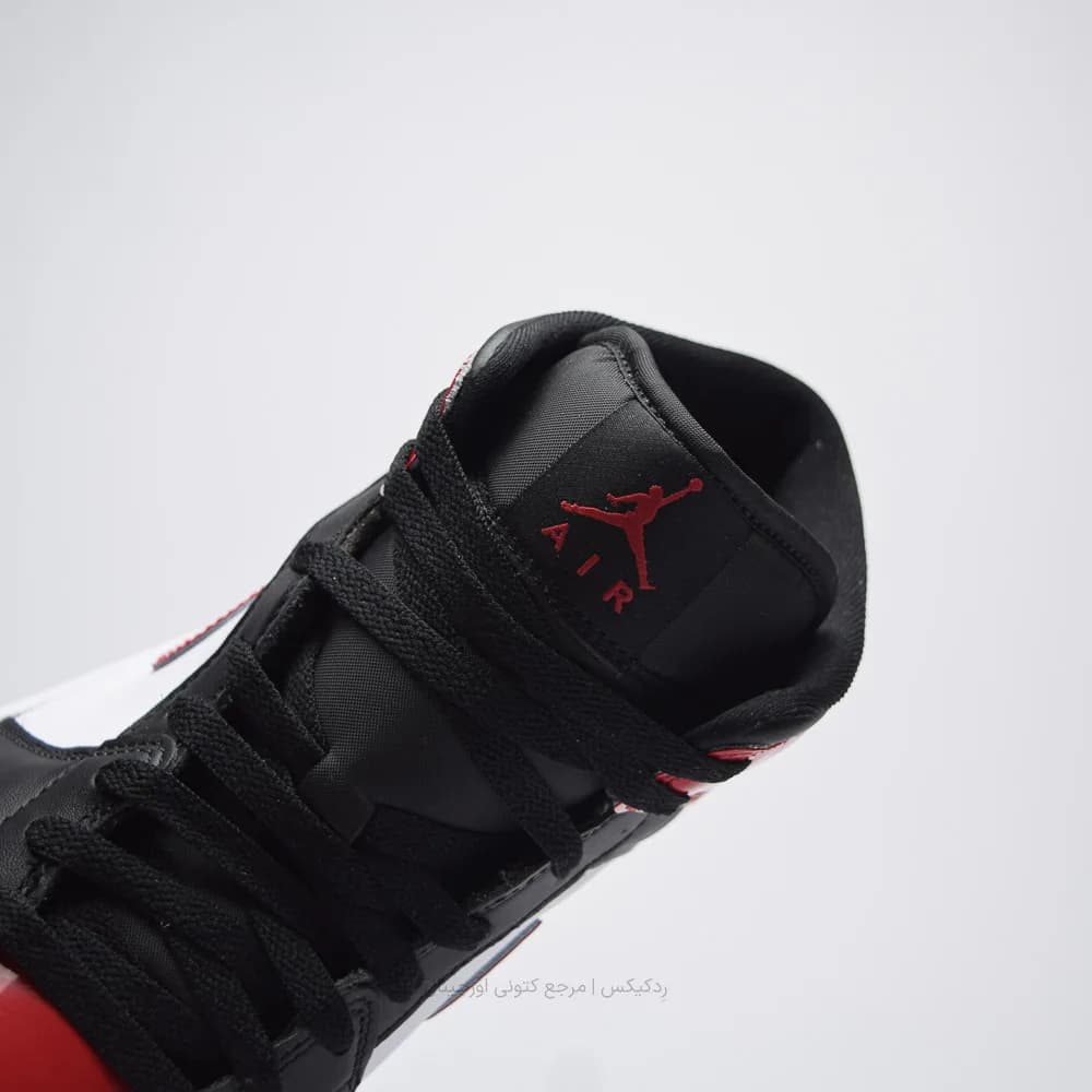 کتونی Nike مدل Air Jordan 1 Mid SE Patent Bred Toe – HV4091-006 — تصویر ۸