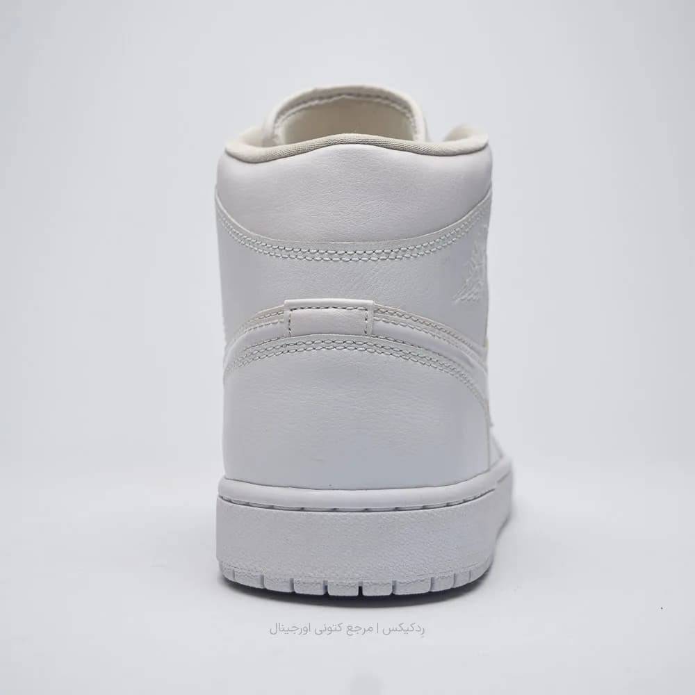 کتونی Nike مدل Air Jordan 1 Mid Triple White – 554724-136 — تصویر ۵
