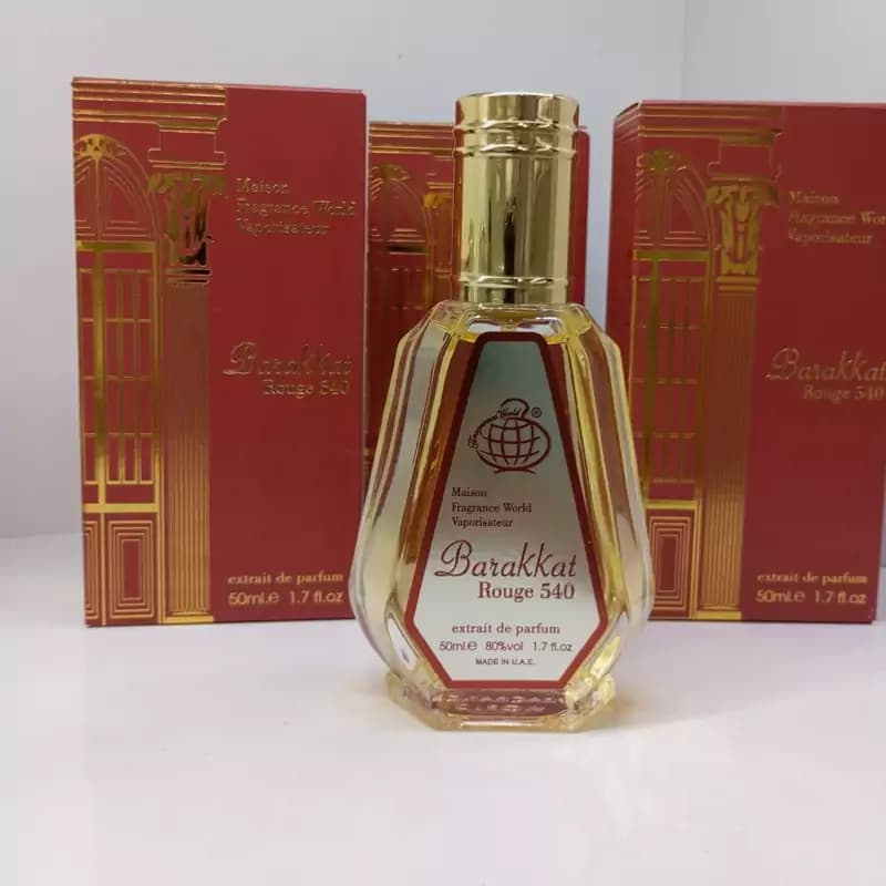 عطر ادکلن باکارات رژ 540 قرمز فراگرنس ورد 50 میل Baccarat Rouge 540