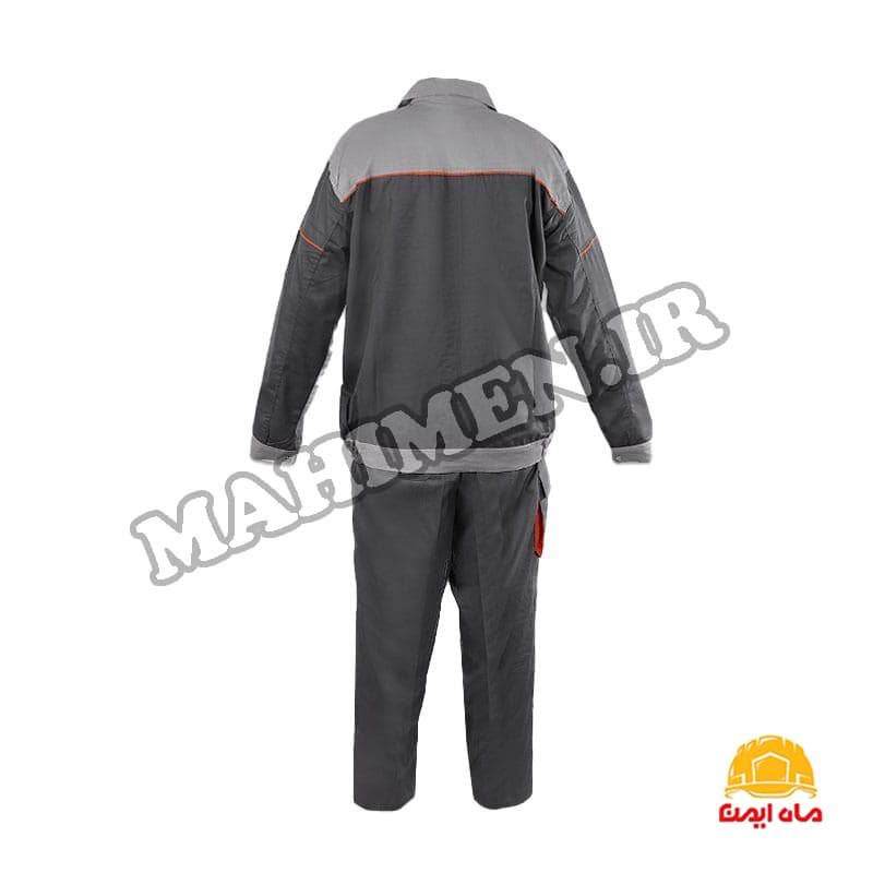 کاپشن و شلوار رنگ طوسی استخوانی مدل بوفالو کد F20 — تصویر ۲