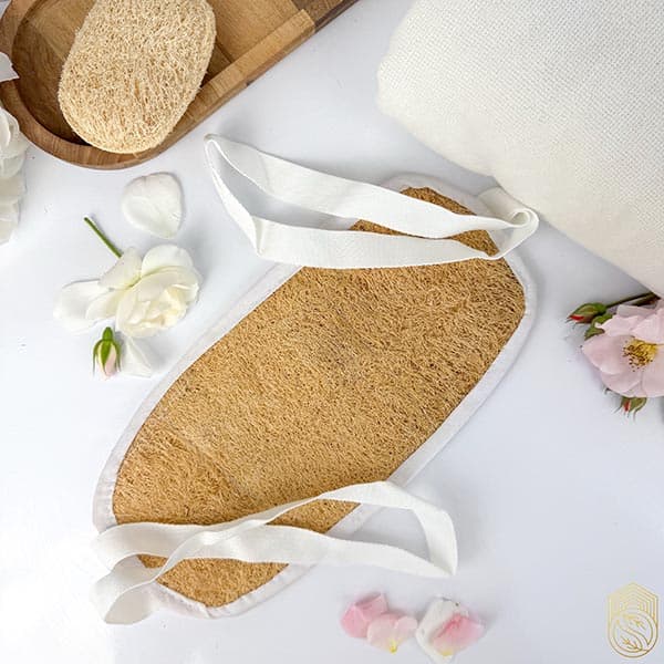 لیف کمری لوفا گیاهی دوطرف بنددار sh631