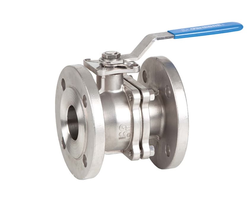 شیر توپی استیل فلنجی 3 اینچ خنبره مدل 2528V 30 11