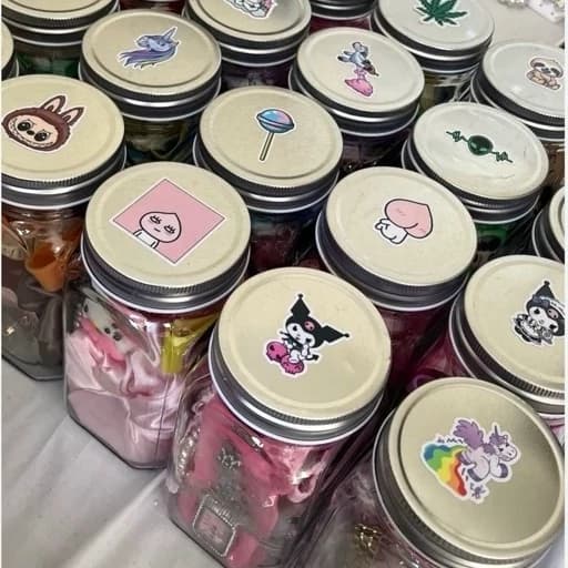 شانسی شیشه اکسسوری میستری جار پینترستی رویایی با متریال وارداتی خاص جذاب فانتزی کیوت کادو هدیه تولد با اشانتیون رایگان — تصویر ۸