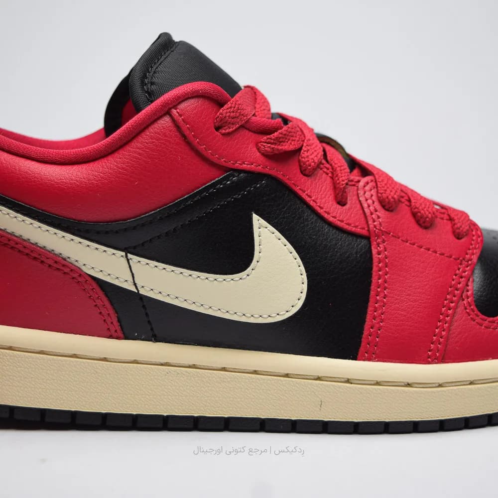 کتونی Nike مدل Air Jordan 1 Low Mystic Hibiscus Black – DC0774-605 — تصویر ۶