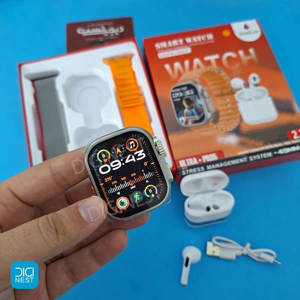 پک ساعت هوشمند و ایرپاد فندیور مدل S20 pro max — تصویر ۷