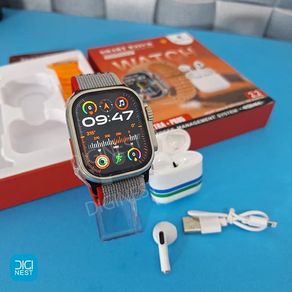 پک ساعت هوشمند و ایرپاد فندیور مدل S20 pro max — تصویر ۴