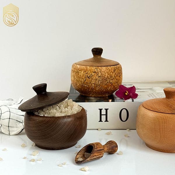 قندان چوبی خراطی sh450 — تصویر ۵